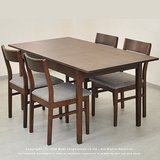 简约全实木餐桌椅组合白橡黑胡桃木折叠伸缩餐桌小户型原木饭桌子
