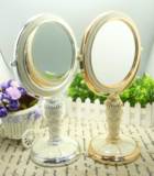 欧式化妆镜/公主镜/树脂双面镜/家居实用摆件/可放大镜子/包邮