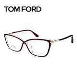 【送镜片】TomFord女款暗红色大框眼镜框架矮鼻梁亚洲版TF5375-F