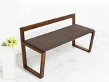日式时尚白橡木长椅 全实木长凳 靠背椅 欧韩式现代简约餐椅 餐凳