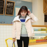 2015冬季新款韩版女装棉衣外套学生长袖短款加绒保暖棉服冬装棉衣