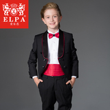 ELPA儿童礼服男童燕尾服花童小西装西服套装夏秋钢琴演出服主持人