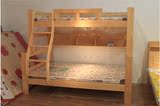 儿童实木双层床子母床儿童实木上下铺床带书柜
