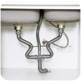 居家家厨房水槽配件防臭三通软管下水管双槽洗菜盆排水管出水管子