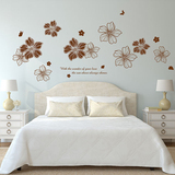 浪漫创意温馨卧室房间床头墙面墙壁装饰品墙纸自粘镂空花朵墙贴画