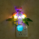 创意节能梦幻蘑菇小夜灯 LED光控感应灯插电节能壁灯喂奶灯床头灯