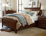 美式床实木床新古典双人床定做/桦木橡木婚床/液压床抽屉床定制
