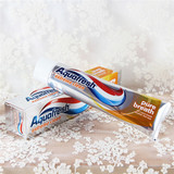 Aquafresh三色彩条清洁去渍成人牙膏劲爽薄荷味香气持久100ml