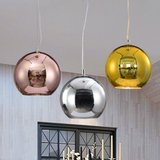 热卖康赛设计师Tom Dixon void light copper黄铜碗 圆球玻璃吊灯