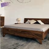 实木床北美黑胡桃床宜家现代简约实木床简欧实木床日式中式实木床