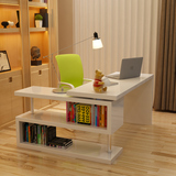 特价 转角电脑桌书桌书架组合直角白色烤漆家用学习写字台办公桌