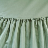 床全棉纯色夹棉床罩防滑席梦思素色床垫套床罩纯棉床笠单件1.8米