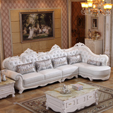 法式皮艺沙发 客厅L型头层牛皮沙发组合 简约欧式真皮沙发小户型