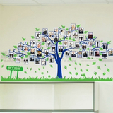 饰照片树墙贴公司企业团队办公室文化装饰墙壁贴纸客厅背景相框贴