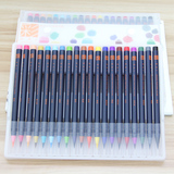 日本樱花奈良笔匠akashiya水墨画毛笔水彩颜料手绘笔软笔20色画笔