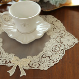 韩国代购 茶几桌布 餐垫 欧式台灯垫子韩式高档桌垫 布艺蕾丝垫