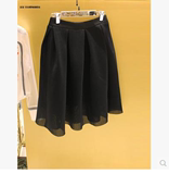 百丝专柜正品2016冬款新款网格黑色百搭显瘦半身裙中裙ALD510042