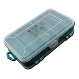 透明双面零件盒元件盒螺丝收纳盒塑料盒便携式工具盒双翻盖配件盒