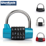 美国wordlock正品 5位字母密码锁 健身房橱柜更衣柜密室游戏挂锁