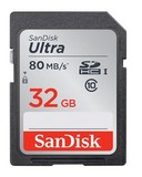 SanDisk/闪迪 SDHC 32G CLASS10 SDHC 80MB/s SD卡高速相机内存卡