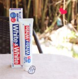 日本原装 LION狮王 White﹠White 特效美白牙膏150g 清新口气