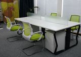 上海办公家具办公桌热卖新款简约黑白屏风员工位四人组合办公桌椅