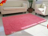 时尚粉红色柔软地毯 客厅茶几卧室床边地毯卫浴防滑地毯定制包邮
