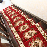 简约室内实木楼梯踏步垫防滑垫子欧式免胶可自粘阶梯地毯可以水洗