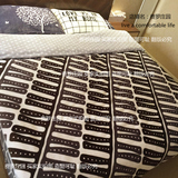 新品创意韩国风格简约法莱绒四件套 宜家保暖冬季床品套件枕套