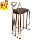 BRIDE'S VEILbar chair bar stool不锈钢电镀吧椅矮凳玫瑰金吧凳