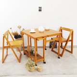 折叠餐桌田园实木折叠桌可移动饭桌单折桌小户型餐桌新款正品牌