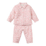 戴维贝拉专柜正品 夹棉保暖女宝宝家居服中小儿童两件套装DB2897