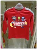 香港Disney/迪士尼童装 专柜正品代购2016年冬款新品男童长袖T恤