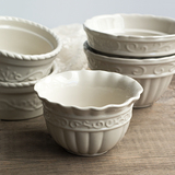 【瑕疵】出口陶瓷餐具 古典旧色碗 陶瓷烘焙烤碗 汤碗面碗 摆拍美