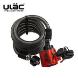 优力ULAC自行车锁 锁帶LED警示灯山地车钢丝/钢缆锁带固定架EX-3