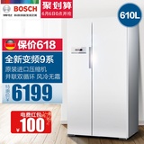 Bosch/博世 BCD-610W(KAN92V02TI)无霜变频家用双门对开门冰箱