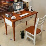 简约电脑桌台式家用实木电脑桌椅办公桌笔记本桌子写字桌简易书桌