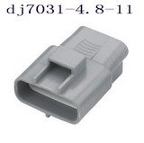 3P 大功率汽车防水插 接插件连接器  对插子母头DJ7031-4.8 -11