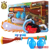 熊出没儿童玩具三件套装 光头强电锯猎枪手雷宝宝益智玩具组合