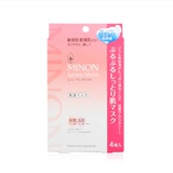 海外代购 日本直邮MINON敏感干燥肌肤氨基酸保湿面膜4枚COSME大赏