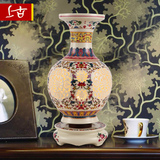 上古中式陶瓷台灯创意陶瓷花瓶台灯景德镇陶瓷灯具卧室床头灯古典