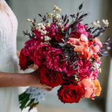 新娘手捧花进口鲜花上海婚庆用花芍药玫瑰韩式欧式可上门扎花服务