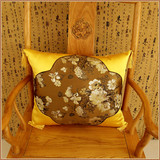 中式植物花卉绸缎餐椅坐垫靠垫圈子椅垫套防滑真丝织锦缎包邮特价