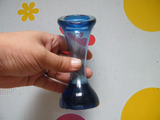 寻宝殿 怀旧老物件 特价文革时期老蓝玻璃花瓶 可当玻璃笔筒