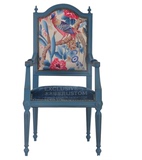 美式带扶手书椅 欧式简约实木餐椅 法式古典餐椅休闲椅创意影楼椅