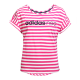 adidas阿迪达斯NEO2016年夏季女子运动休闲短袖T恤 AX5581 AX5582