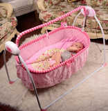 电动摇篮婴儿床带蚊帐儿童新生儿秋千自动摇摆器婴儿的床驱动器