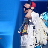 bigbang权志龙GD 首尔演唱会同款破洞t恤夏季新款男女周边短袖潮