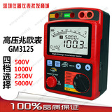 标智GM3125 绝缘电阻测试仪 数字高压兆欧表500V~5000V正品
