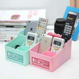韩式桌面收纳盒 糖果色化妆品整理盒 手机遥控器置物盒文具分类架